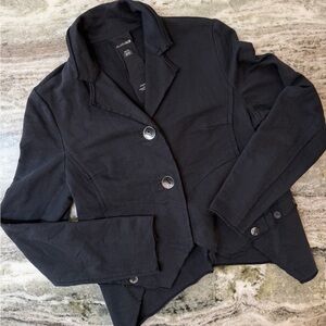 Studio B3 Black Asymmetric Tailored Blazer Jacket
100% Cotton